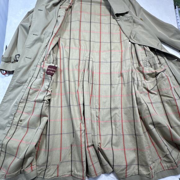Grenfell Majer Womens Trench Coat Made In England Sz M/L  Khaki Double Breasted - Picture 8 of 8